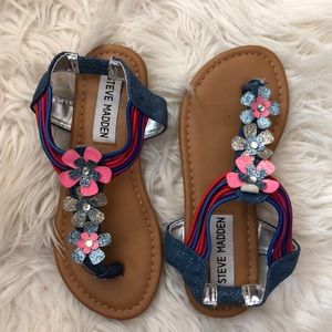 Steve Madden Girls Strappy Sandals